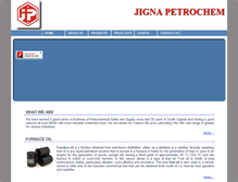 Tablet Screenshot of jignapetrochem.com